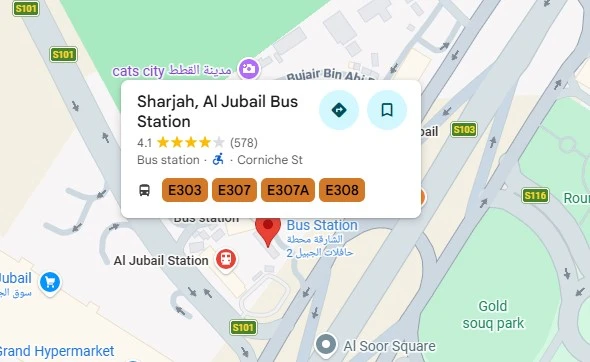 Al Jubail Bus Station location