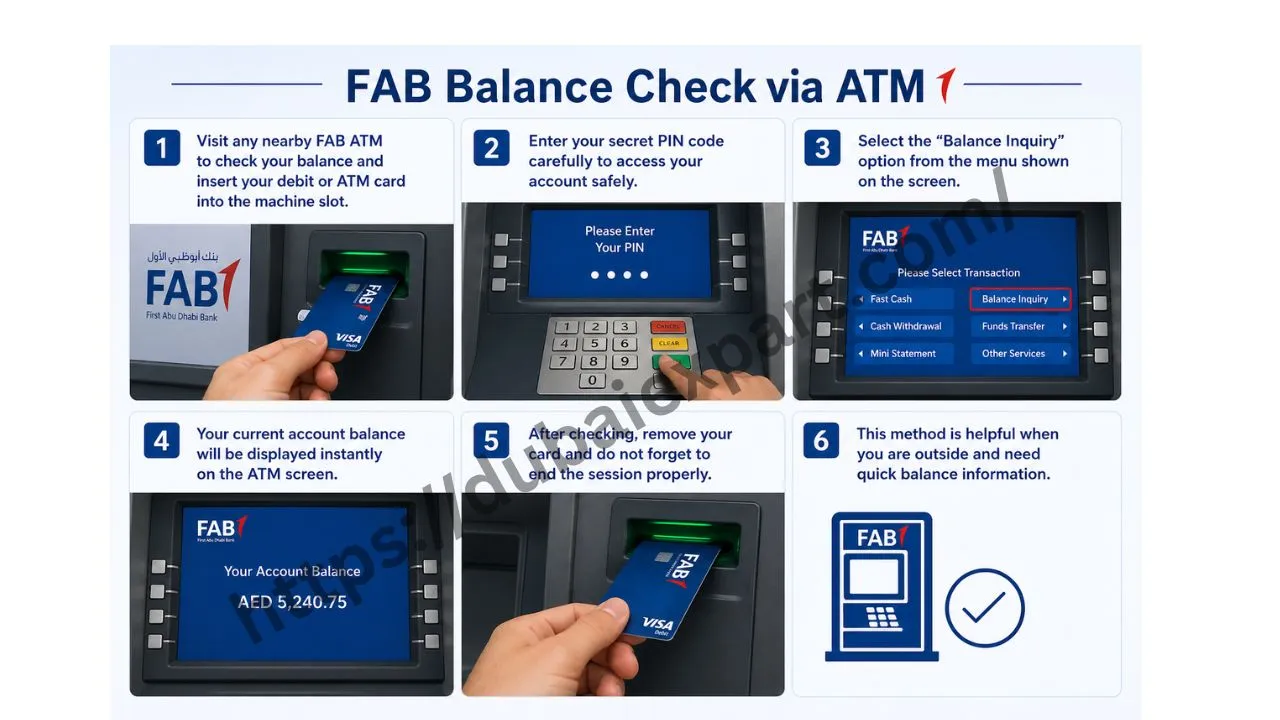 FAB atm balance check