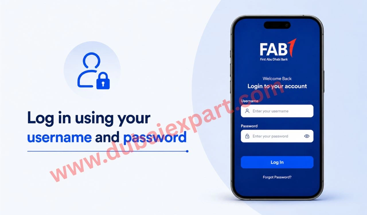 Log in sacreen of fab mobile app